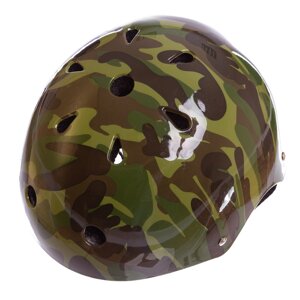 Шлем для екстремального спорту Zelart SK-5616-010 ABS, PE, р-р L-56-58, камуфляж зелений (AN0949)