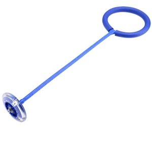 Скакалка на одну ногу SUNROZ нейроскакалка з роликом LED Синій (SUN2785)