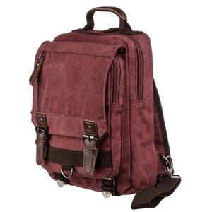 Bag-backpack на одному плечі Vintage 20140 малінова