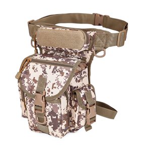 Сумка тактична на стегно AOKALI Outdoor A90 30х22х11 см Camouflage ACU (5358-55785)