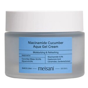 Зволожувальний гель-крем з ніацинамідом та гідролатом огірка Meisani Niacinamide Cucumber Aqua Gel Cream 50 мл