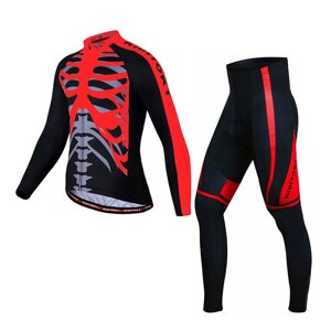 Вело костюм для чоловіків KIDITO KM-CT-18 3XL Skeleton Червоний