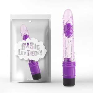 Вібратор мультишвидкісний Chisa прозорий Realistic Vibe Purple 8.8