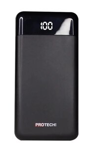 Зовнішній акумулятор Power Bank ProTech B-06 LCD LED Ліхтарик 30000 mAh Black (3_02405)