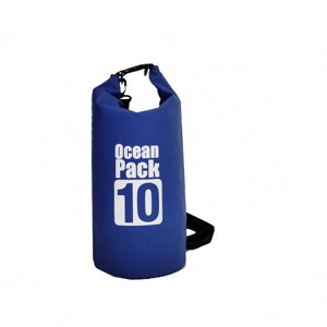 Водонепроникний рюкзак/гермешок з шлейком на плече Ocean Pack 10 л Blue ( 5535821540)