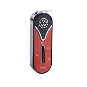 Запальничка газова п'єзо Licences VW Metal Lighter Fuel Gauge Червоно-чорна (40610130BLRED)