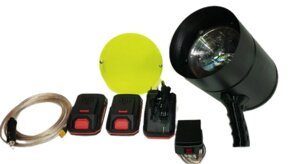Прожектор світлодіодний Зенітно-Пошуковий Ручний ЗПР-45 + світлофільтр до 2 км . Ловець шахедів