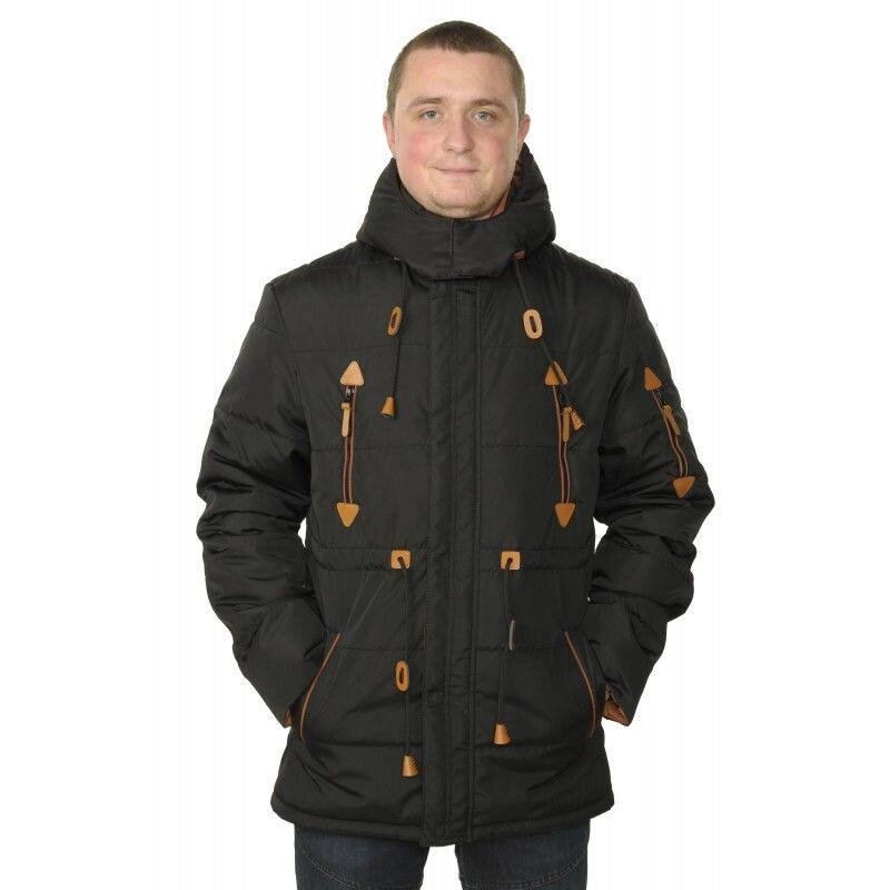 Чоловіча куртка демісезонна "Парка" Ан-2 чорна від компанії Інтернет-магазин "Annapolis" - фото 1