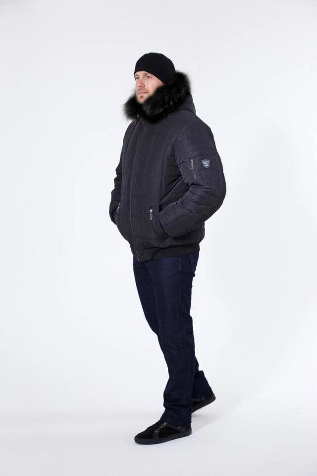Куртка Чоловіча "Галактика" чорний супер батал від компанії Інтернет-магазин "Annapolis" - фото 1