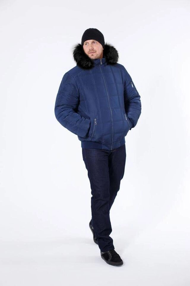 Куртка Чоловіча "Галактика" синій супер батал від компанії Інтернет-магазин "Annapolis" - фото 1