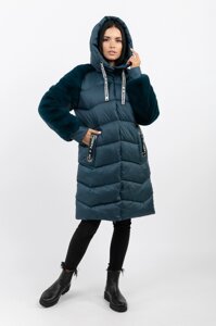 Жіноча зимова куртка АН-31 колір Хвиля