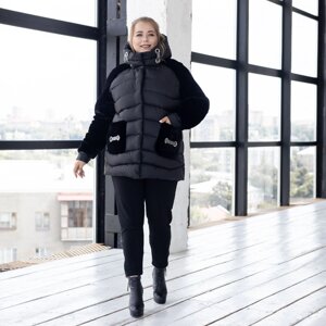 Жіноча зимова куртка АН-30 колір Чорний