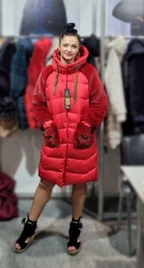 Жіноча зимова куртка АН-31 колір Червоний