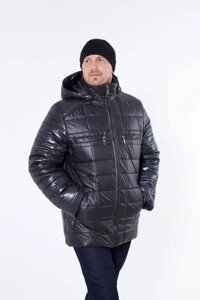 Стеганна, класична куртка АН-9 чорний