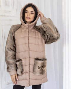 Стильна жіноча куртка АН-30 колір Мокко