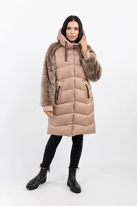 Жіноча зимова куртка АН-31 колір Мокко