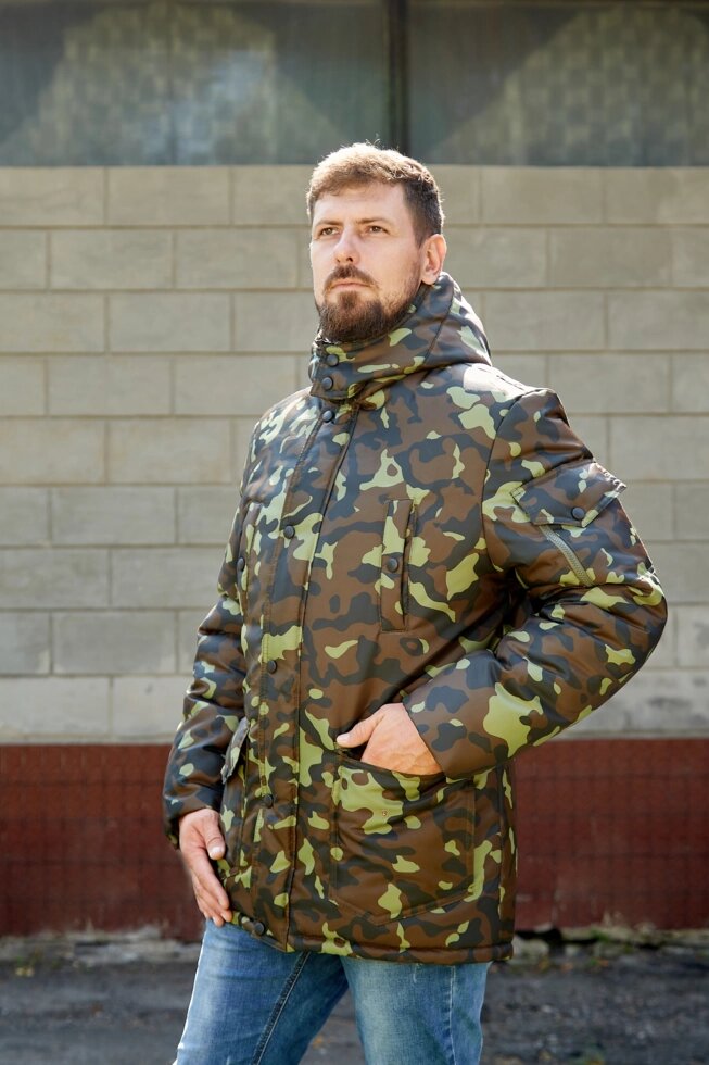 Стильна куртка чоловіча АН-27 хакі камуфляж від компанії Інтернет-магазин "Annapolis" - фото 1