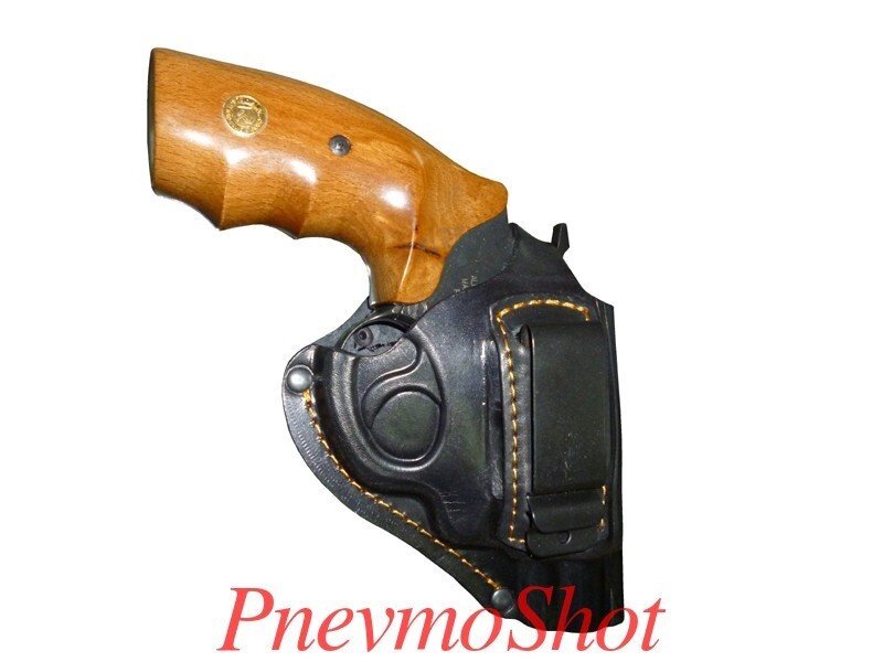 Кобура поясна скоба револьверна 2,5" формована шкіра від компанії PnevmoShot - фото 1