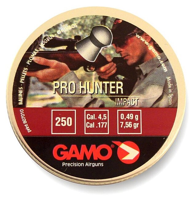 Кулі Gamo Pro Hunter 4.5 мм, 0.49 р, 250шт від компанії PnevmoShot - фото 1