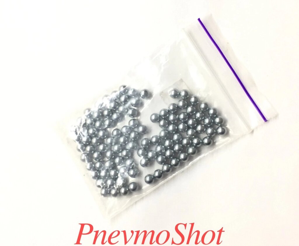 Кульки ВВ сталеві оцинкованої 100 шт (пакет) від компанії PnevmoShot - фото 1