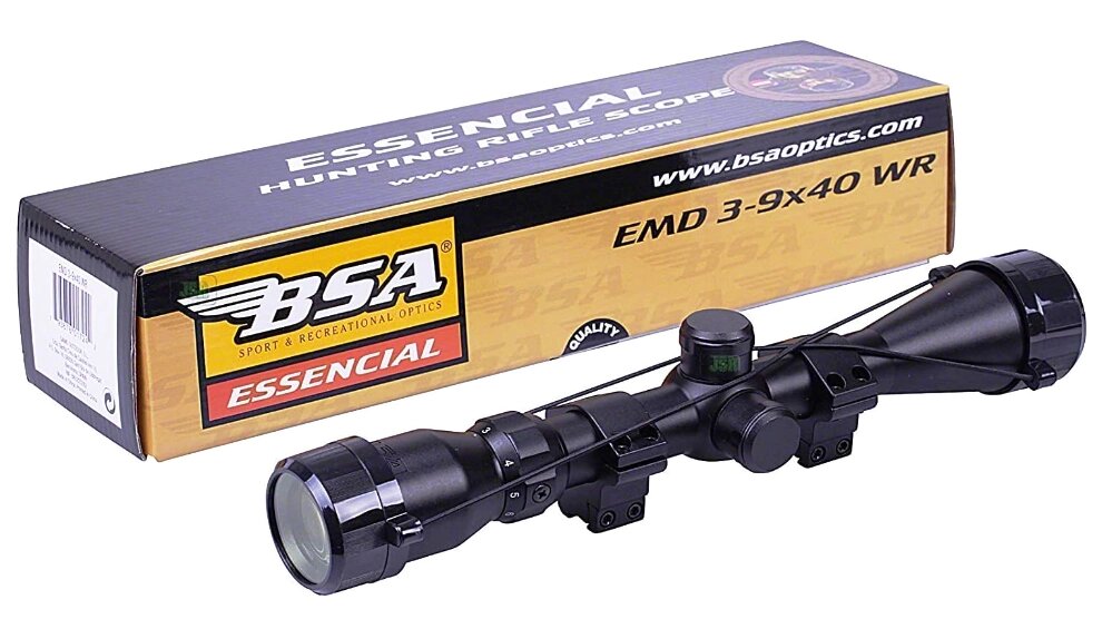 Оптичний приціл BSA Essential 3-9x40 WR, Mil-Dot, кріплення 11 мм від компанії PnevmoShot - фото 1