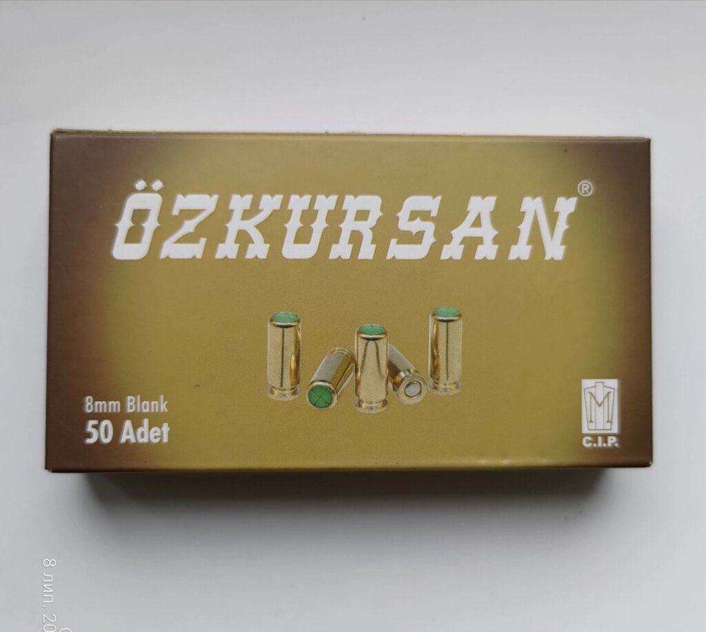 Патрони холості пістолетні Ozkursan 8мм (10) від компанії PnevmoShot - фото 1