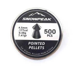 Кулі Snow Peak Pointed Pellets 4.5мм, 0.48г, 500шт