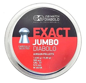 Кулі JSB Exact Jumbo 5.52мм, 1.03г, 500шт