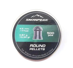 Кулі Snow Peak Round Pellets 4.5мм, 0.67г, 500шт "Heavy"