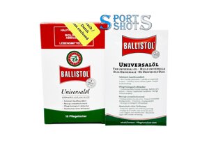 Серветки для чищення зброї Ballistol (10шт)