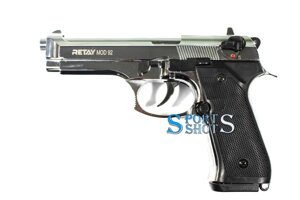 Стартовий пістолет Retay Mod. 92 nickel mirror (Beretta 92)