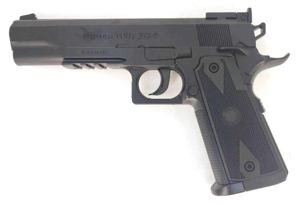 Пневматичний пістолет WinGun 304 (Colt 1911, полімер) від компанії PnevmoShot - фото 1