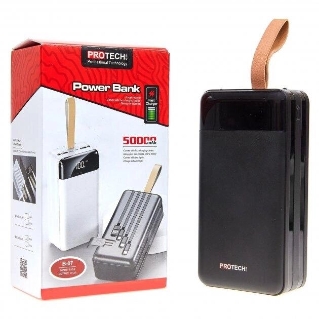 Повербанк ProTech (B-07) 50000 mAh, 5V, 2.1A, Black (зовнішній акумулятор Power Bank) від компанії PnevmoShot - фото 1