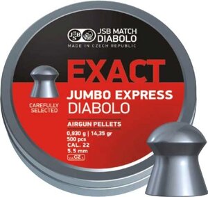 Кулі JSB Exact Jumbo Express 5.52мм, 0.930г, 500шт