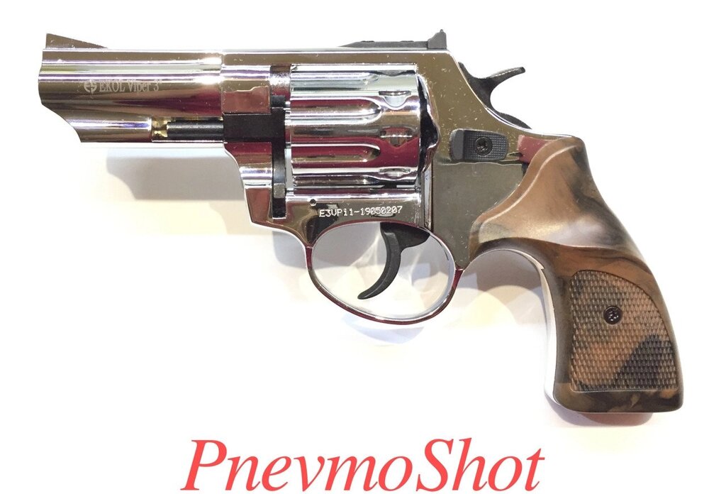 Револьвер під патрон Флобера Ekol Viper 3" chrome (пластик) від компанії PnevmoShot - фото 1