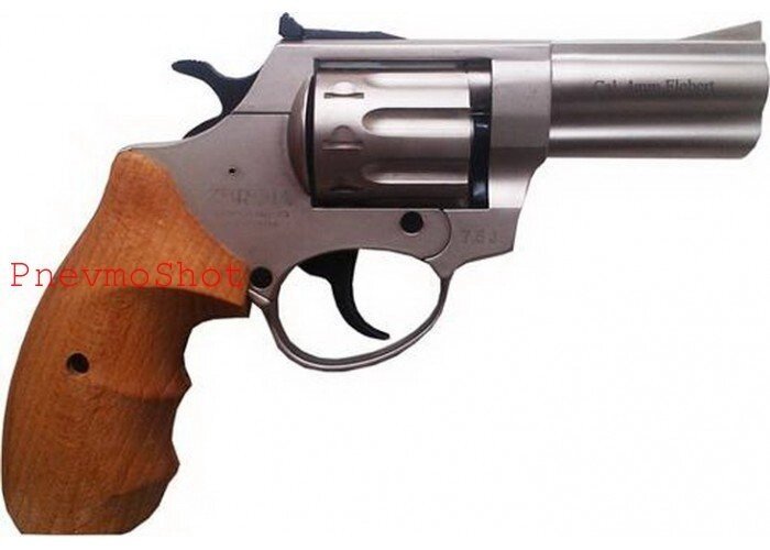 Револьвер під патрон Флобера Profi 3" сатин/бук від компанії PnevmoShot - фото 1