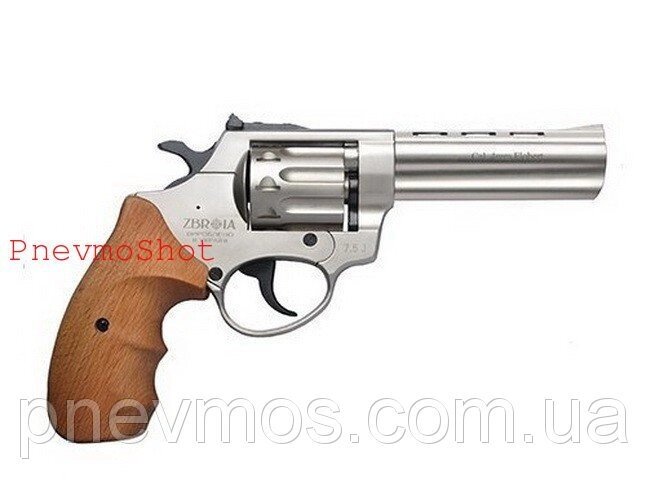 Револьвер під патрон Флобера Profi 4,5 "сатин / бук від компанії PnevmoShot - фото 1