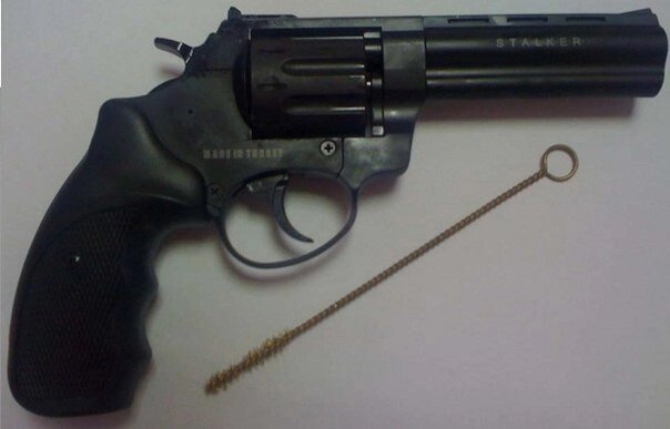 Револьвер під патрон Флобера Stalker 4,5 сталь від компанії PnevmoShot - фото 1