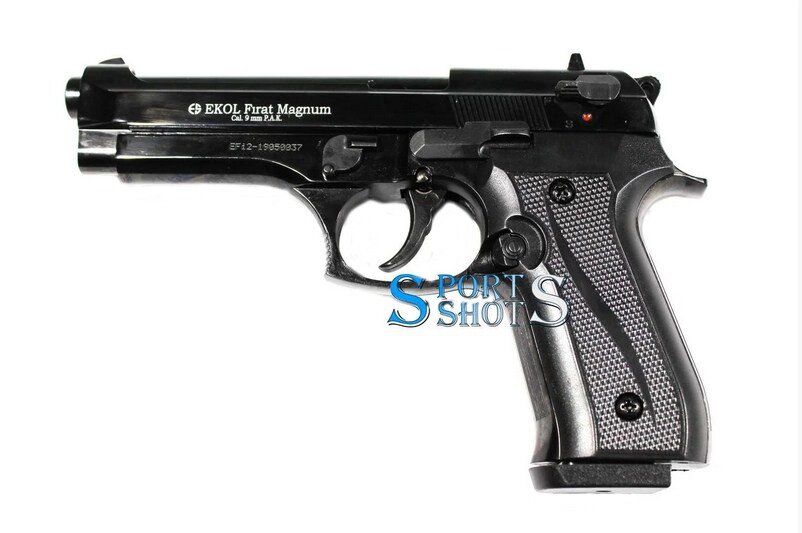 Стартовий пістолет Ekol Firat Magnum black, cal. 9 мм (Beretta 92) від компанії PnevmoShot - фото 1