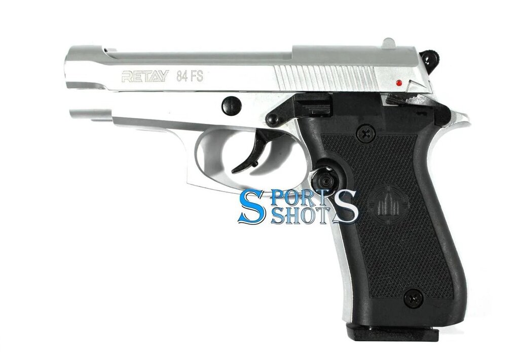 Стартовий пістолет Retay 84FS chrome (Beretta M84 FS) від компанії PnevmoShot - фото 1