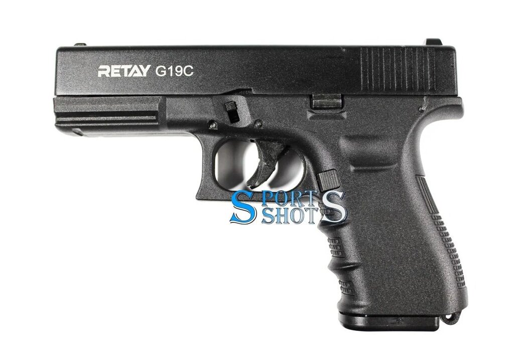 Стартовий пістолет Retay G19 C (14-зарядний, Glock 19) від компанії PnevmoShot - фото 1