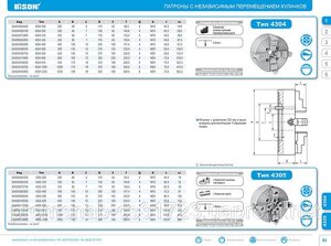 Патрон токарний Bison-Bial 4х кулачковий 4304-630