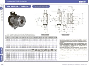 Гідравлічний циліндр із наскрізним отвором i 1305-SKC