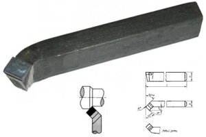 Різець прохідний відігнутий 16х25х140 Т5К10, СІТО