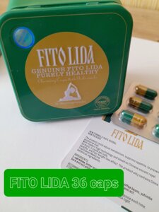 Fito Lida оригінальні потужні капсули для схуднення Фіто Ліда у фірмовій металевій упаковці (36 шт. Гарантія якості!