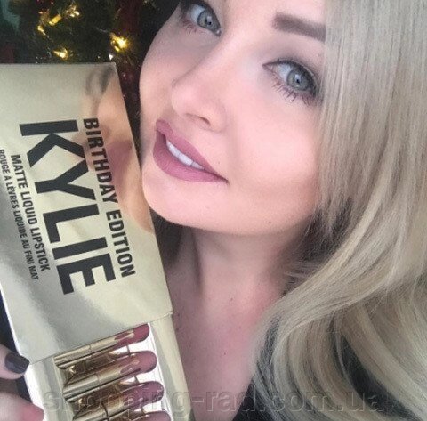 Комплект матових помад Kylie Birthday Edition (gold)