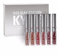 Комплект матових помад Kylie Holiday Edition Silver (репліка)