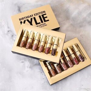 Комплект рідких матових помад Kylie Gold