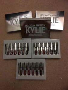 Kylie Holiday Edition Silver. Набір рідких матових помад. оригінал США