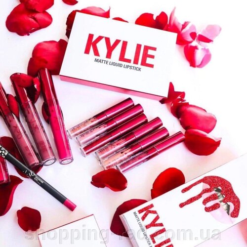 Набір Kylie Valentine Edition (Valentine mini mattes) 6 штук